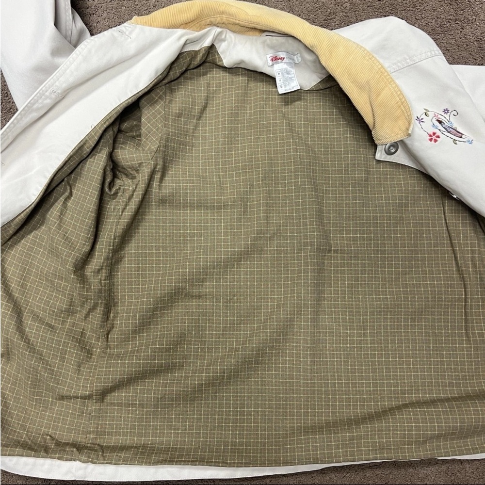 Disney Eeyore Winnie The Pooh chore jacket Women’s Size Medium Beige Vintage 90s - Picture 5 of 14